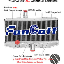 2 Rangées Aluminum Radiateur