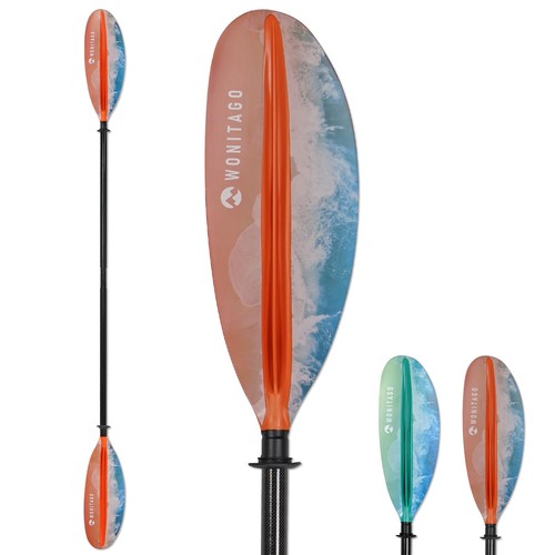 Kayak paddle with - with, premium