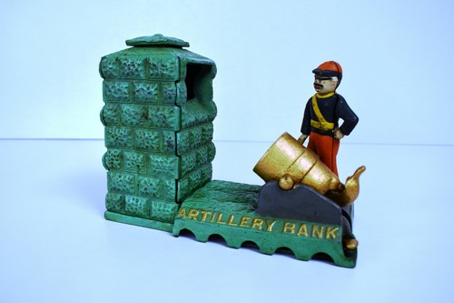 Tirelire artillerie vintage - tirelire,