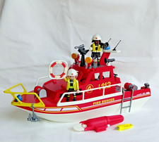 Playmobil bateau de pompier -