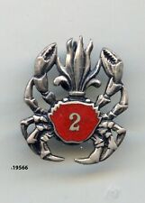 Badge, 2 Gpt. Amphibian / 1 Rgt. Cavalry Foreigner, Red Shell