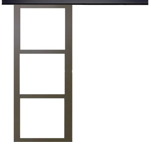 Porte coulissante gris taupe - gris,