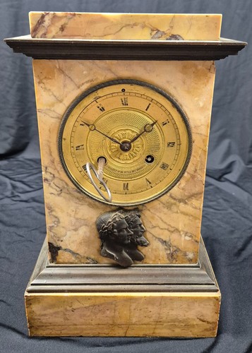Pendule borne marbre et - pendule, en