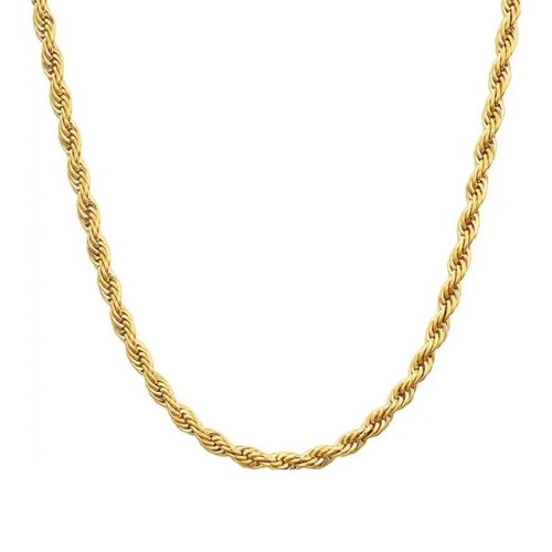 Collier torsadé plaqué - , or