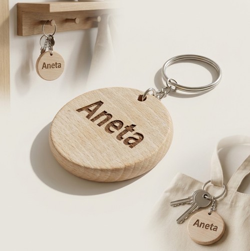 Porte clés pendentif bois - porte-clÉs, en