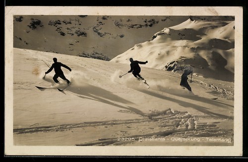 Les skieurs montrent