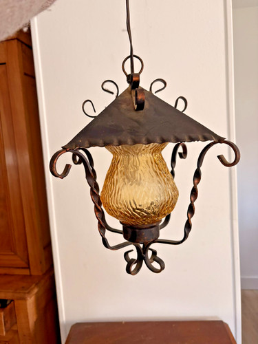 Ancien lustre lanterne - ancien,