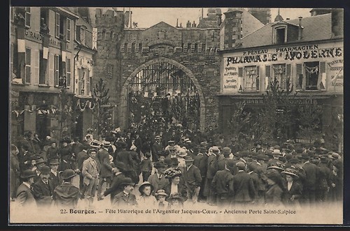 Cpa bourges fete - bourges,, historique
