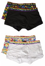 EMPORIO ARMANI boxers homme pack 2 pièces coton élastique apparent avec sac zipp