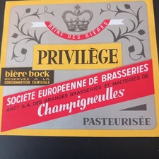 Ancienne étiquette bière