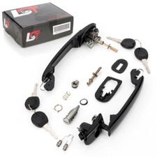 2X Poignée De Porte Avec Serrure Avant Gauche Droite Pour VW POLO 6N1 6N2 6NF