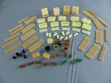 70pcs Set Decor Ho 1/87 Cases Wood Pallets Bags Barrels DIORAMA 138