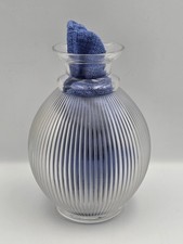 Lalique Ribbed Crystal Vase