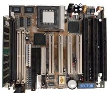 Lucky Tech P5TX3 + Pentium 166