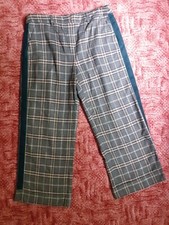 PANTALON DROIT 3/4 RIVER WOODS EN LAINE MELANGEE TAILLE 42