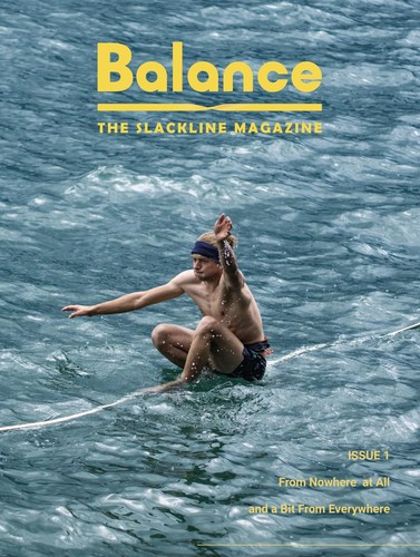 Balance the slackline - balance.,
