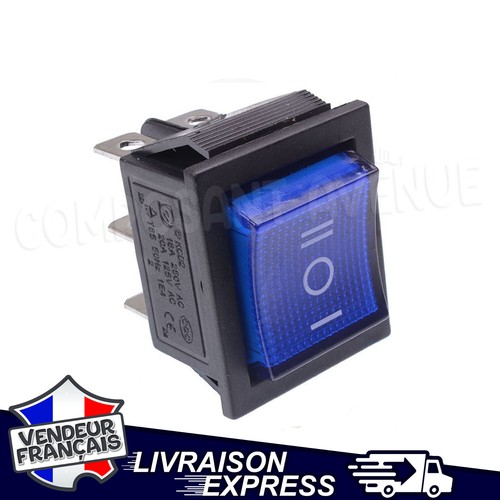 Interrupteur bascule bleu - interrupteur,