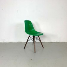 Vintage Herman Miller Pour Eames Dsw Chaise Noyer Goujon Base 50s60s KELLY Vert