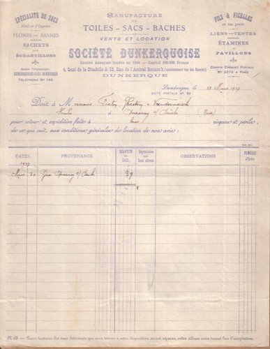 Dunkerque facture societe - dunkerque-,
