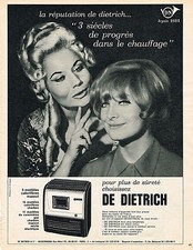 ADVERTISING ADVERTISING 014 1965 DE DIETRICH oil heater heater