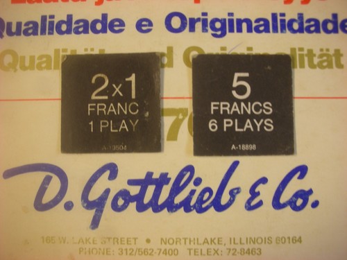 Flipper gottlieb étiquettes - flipper, gottlieb,