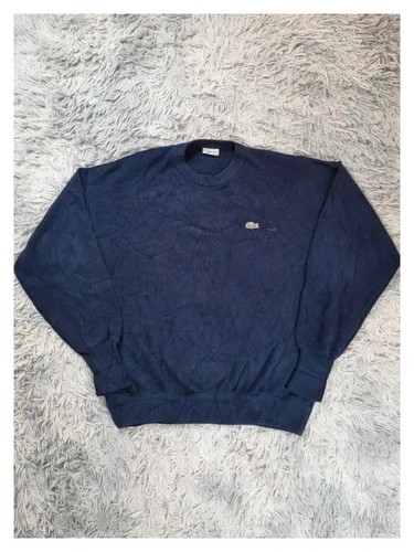 Lacoste pull col rond bleu