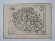 Antique engraving - Strasbourg - Braun & Hogenberg - Circa 1580