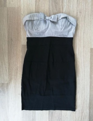 Robe bustier noir grise - , argent