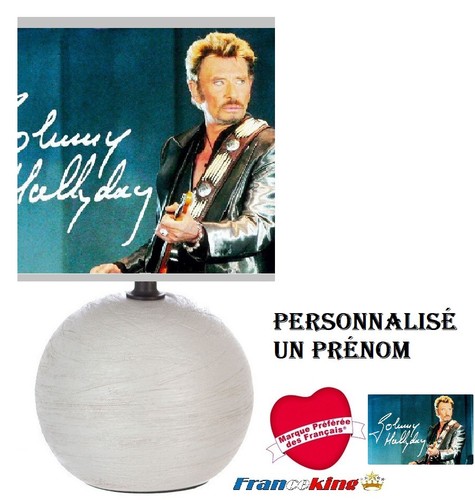 Lampe chevet gris johnny - gris,