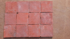 LOT OF 12 ANTIQUE 1950s Terracotta Tiles