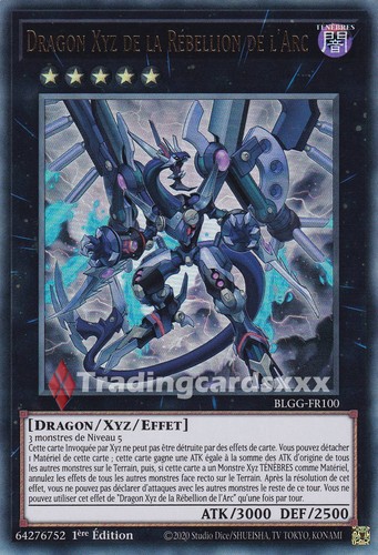 Dragon xyz de la - yu-gi-oh!,