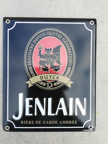 Plaque emaillée jenlain - plaque,