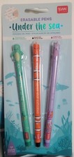 Legami 3 x New UNDER THE SEA Gel Pens - Limited Edition - UNDER THE SEA