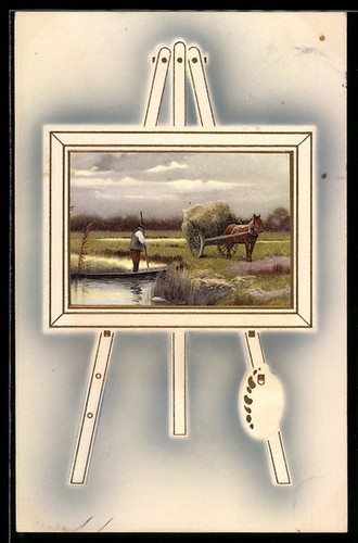 Carte postale peinture - , sur