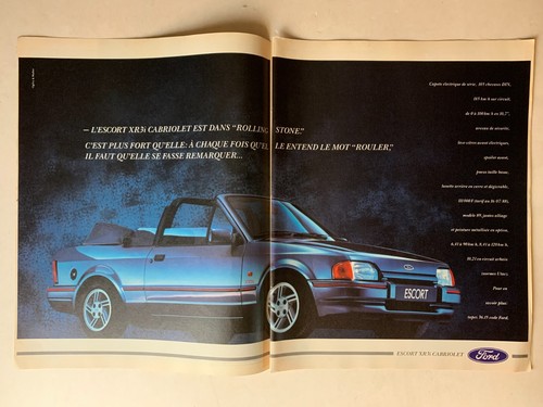 Publicite 1988 ford escort - 1988,