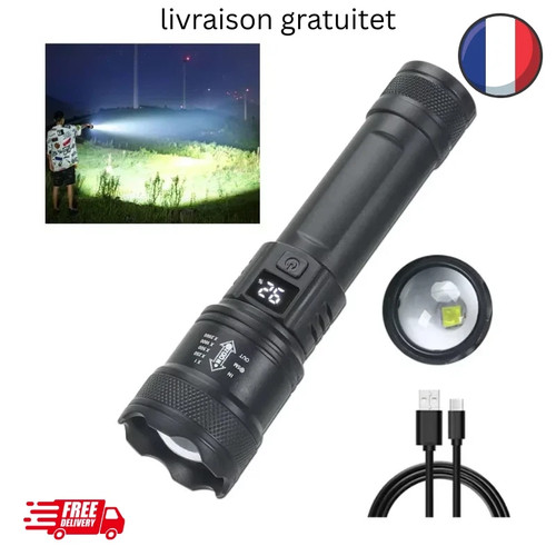 Lampe torche led usb - lampe,