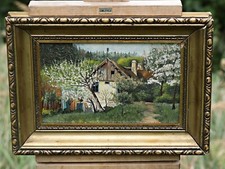 Huile Sur Toile - Paysage De