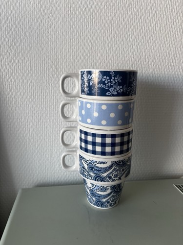 Lot tasses imprimé tons - lot,