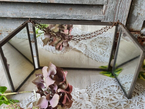 Ancien triptyque miroir - ancien,