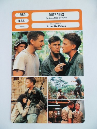 Carte fiche cinema 1989 - carte,