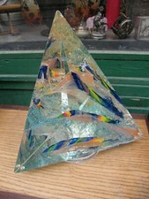 Zorichak Crystal Pyramid Sculpture Signed 2014 Yan Zorichak