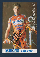 CYCLISME carte cycliste GABRIELE BALDUCCI équipe SCRIGNO GAERNE Signée