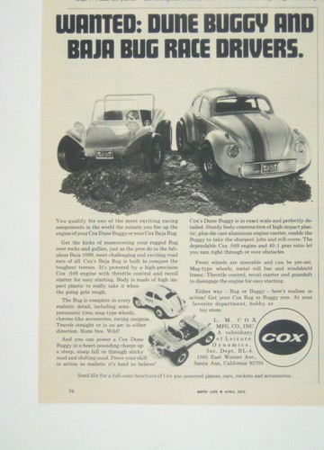 Cox dune buggy baja bug - buggy,