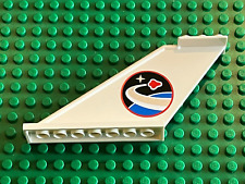 LEGO White plane tail aircraft ref 87614pb003 / 3367 Space Shuttle set