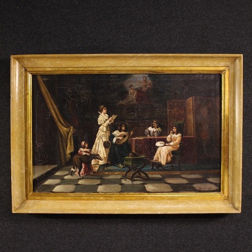 Peinture italien scène - peinture,