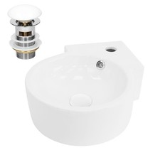 Lavabo en céramique blanc