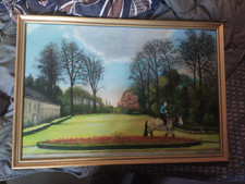 TABLEAU ANCIEN HUILE SUR TOILE