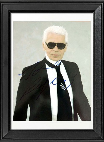 Karl lagerfeld autographe avec - karl,