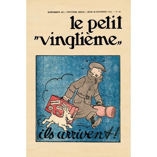 Poster couverture tintin le - de,