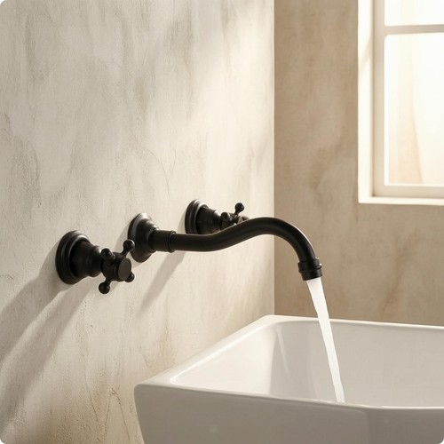 Robinet lavabo encastré en - robinet,